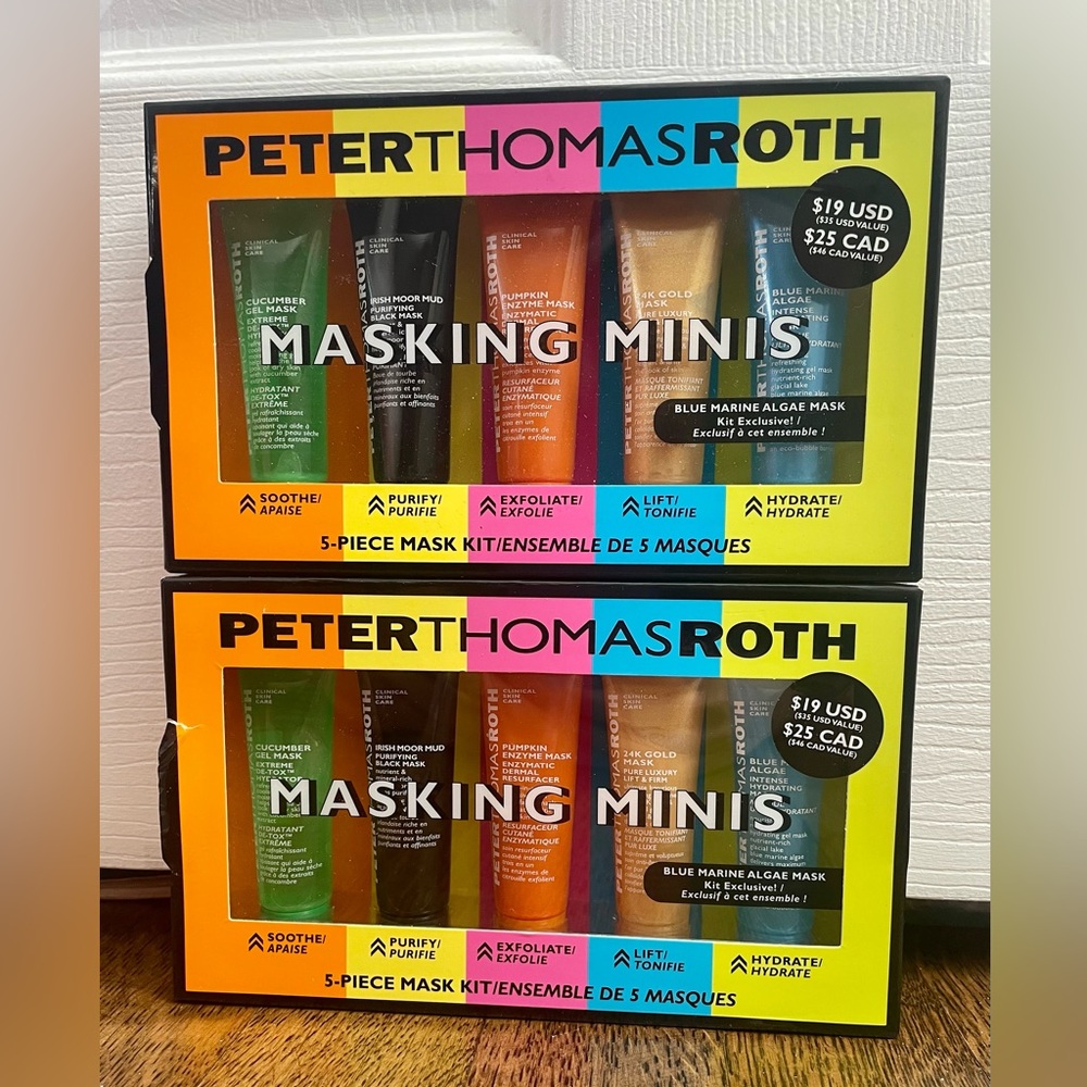Peter Thomas Roth masking minis set. 5 piece mask kit. Brand new!